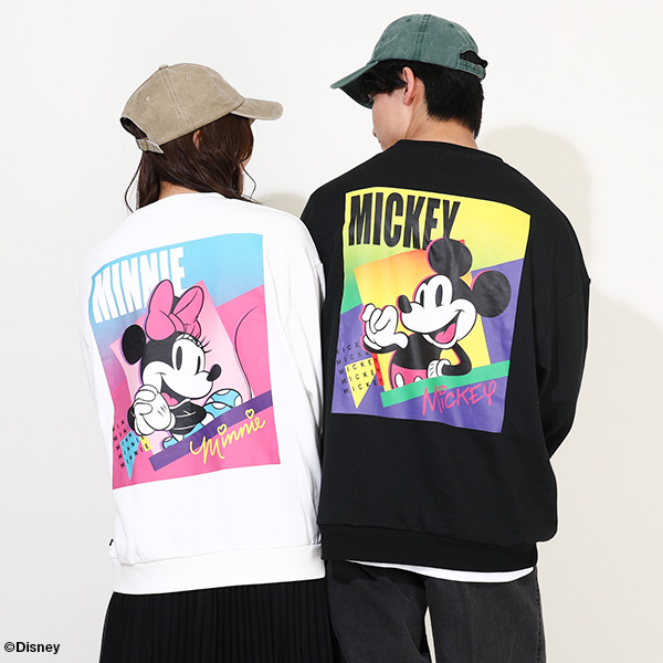 Disney ディズニー 親子ペア トレーナー 長袖 ミッキー ミニー