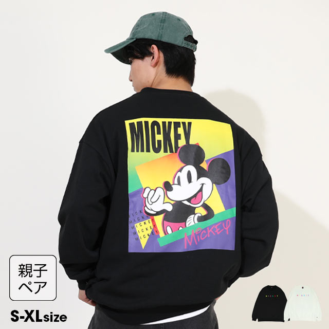 Disney ディズニー 親子ペア トレーナー 長袖 ミッキー ミニー