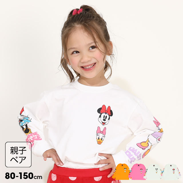 Disney（ディズニー） 親子ペア 子供服 Tシャツ ロンt キッズ 女の子