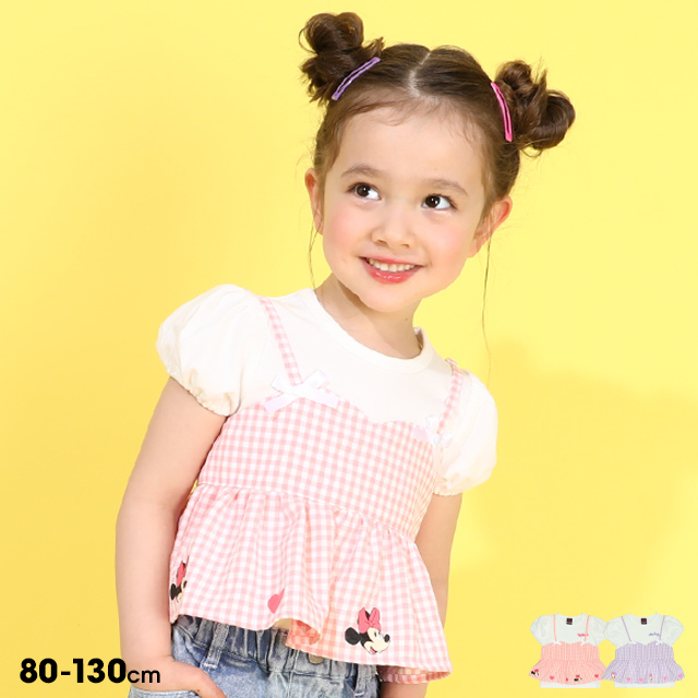 Disney 綿100% ディズニー ミニー Tシャツ セット キッズ 女の子