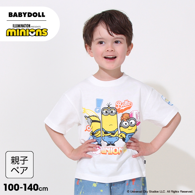 BABYDOLL（ベビードール） Tシャツ キッズ 親子ペア 綿100% 半袖