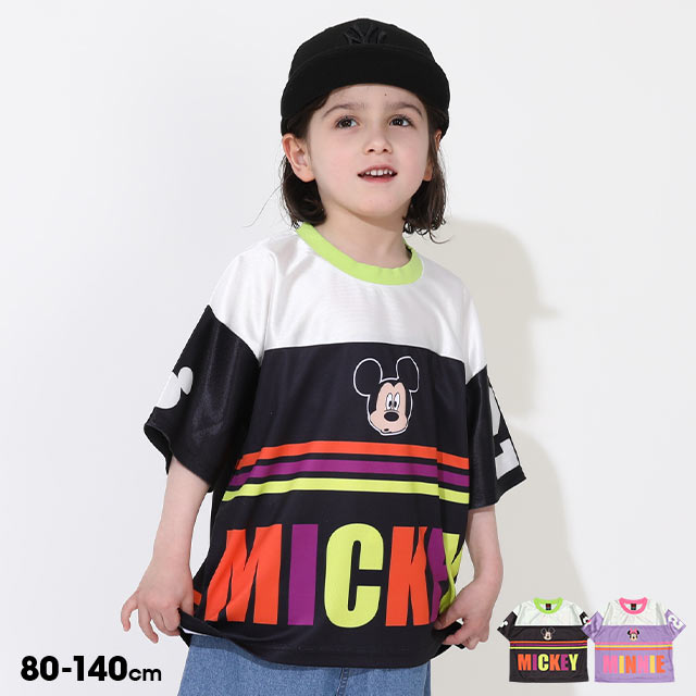 ディズニー ミッキー ベビー キッズ 子供 半袖 Tシャツ 黒 赤 95 Disney ディズニー Tシャツ キッズ 男の子 女の子 子供服