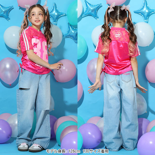 BABYDOLL（ベビードール） Tシャツ キッズ 女の子 子供服 レース切替