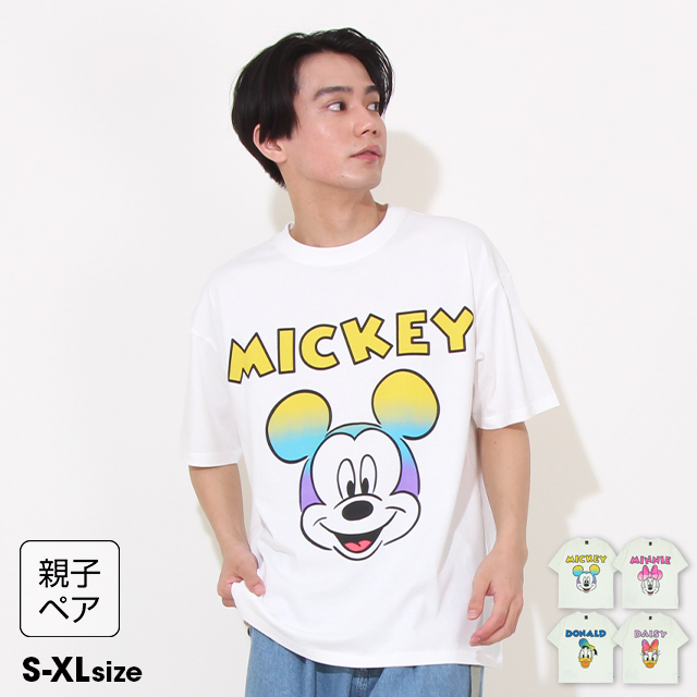 Disney（ディズニー） 親子ペア ミッキー ミニー ドナルド Tシャツ