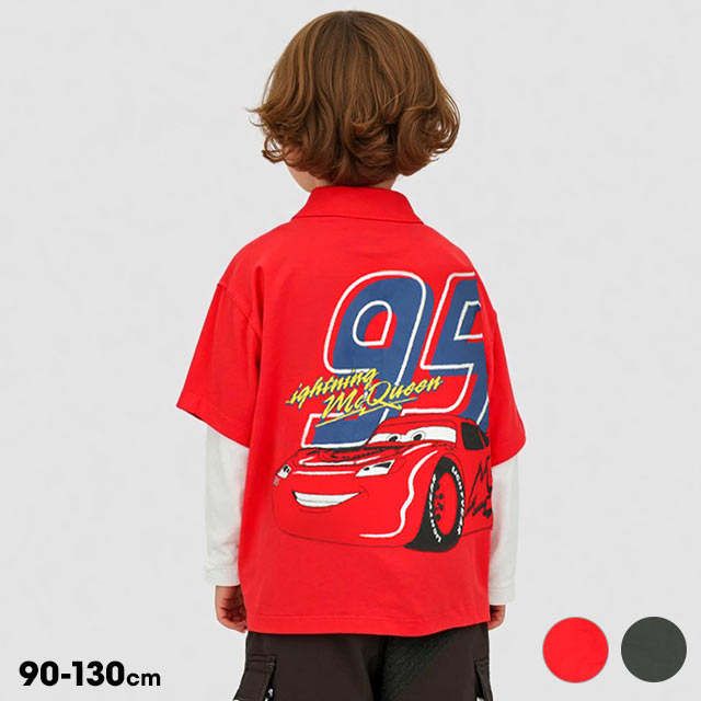Disney（ディズニー） カーズ キッズ ロンT 長袖 Tシャツ 綿100