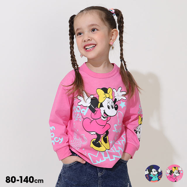 Disney（ディズニー） ロンT キッズ 子供服 綿100％ 男の子 女の子