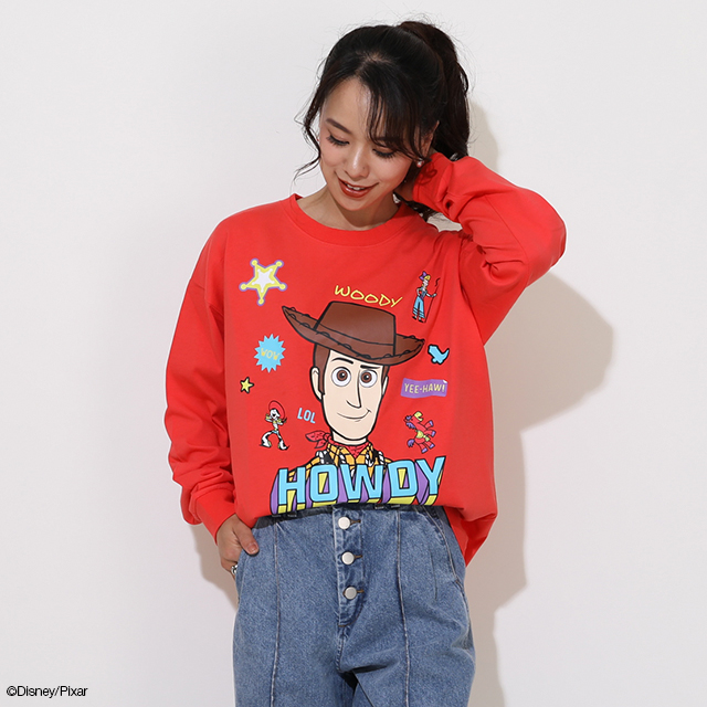 Disney（ディズニー） 親子ペア トイストーリー 長袖 Tシャツ