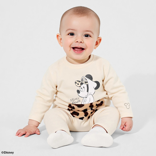 Disney（ディズニー） 親子ペア ロンパース ベビー服 綿100％ 子供服