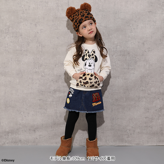 Disney（ディズニー） ミニー デニム スカート 綿100% キッズ 女の子