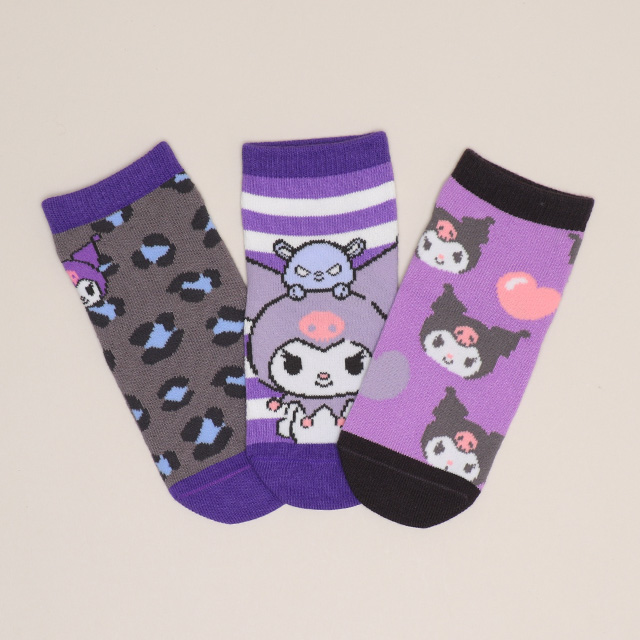 sanrio（サンリオ） クロミちゃん 服 靴下 ソックス キッズ 3足セット
