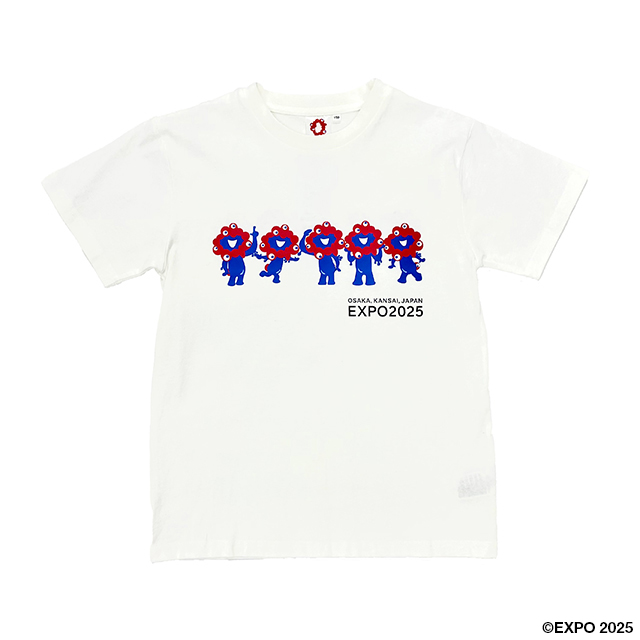 【ミャクミャク 】tシャツ Lサイズ　2枚セット ポーズ ホワイト EXPO2025 ミャクミャク Tシャツ ポーズ ホワイト | 2025大阪