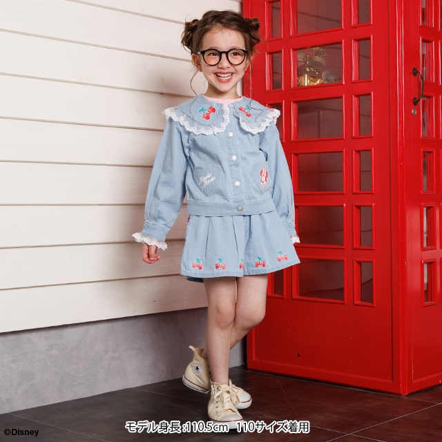 Disney（ディズニー） ショートパンツ キッズ 子供服 女の子 デニム