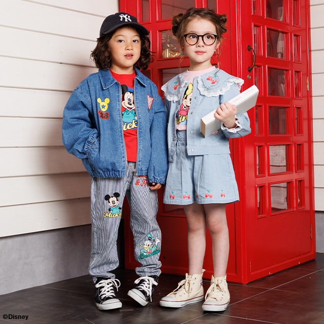 Disney（ディズニー） ミニー ショートパンツ キッズ 女の子 デニム
