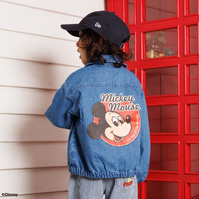 Disney（ディズニー） ミッキー デニムジャケット キッズ 男の子