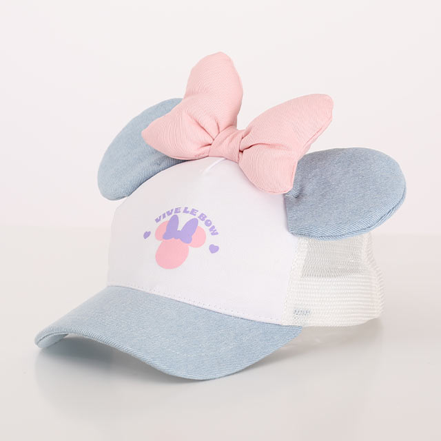 Disney（ディズニー） ミッキー ミニー デニムキャップ キッズ 耳付き