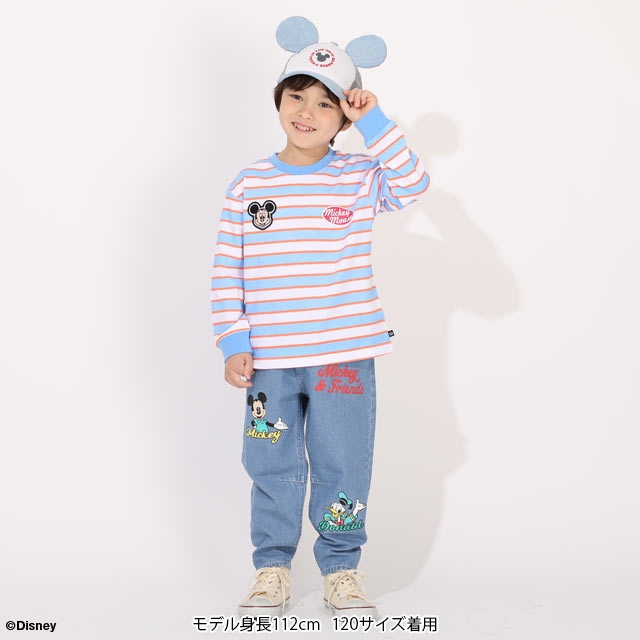 Disney（ディズニー） 親子ペア ロンT ミッキー ミニー キッズ 綿100 