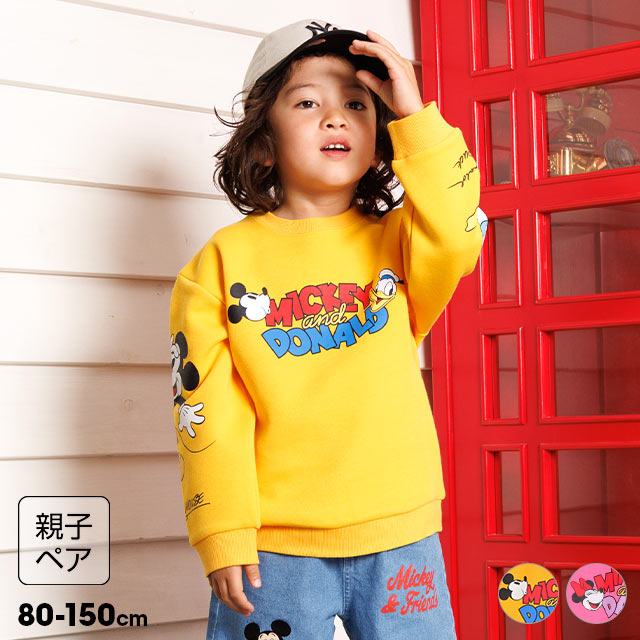 Disney（ディズニー） 親子ペア 親子コーデ トレーナー キッズ 子供服