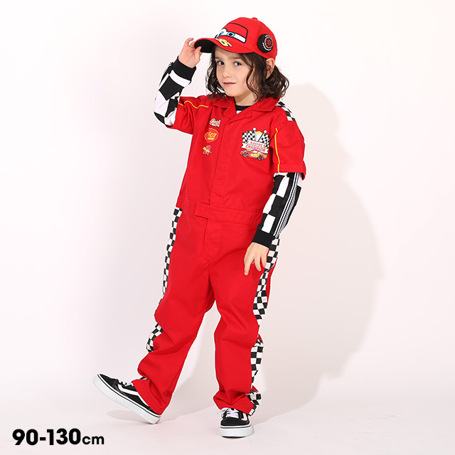 Disney（ディズニー） カーズ つなぎ キッズ 綿100% 男の子 女の子