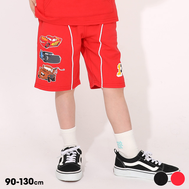 Disney（ディズニー） カーズ ハーフパンツ キッズ 男の子 綿100% 半