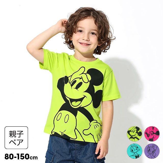 Disney（ディズニー） 親子ペア Tシャツ キッズ 女の子 男の子