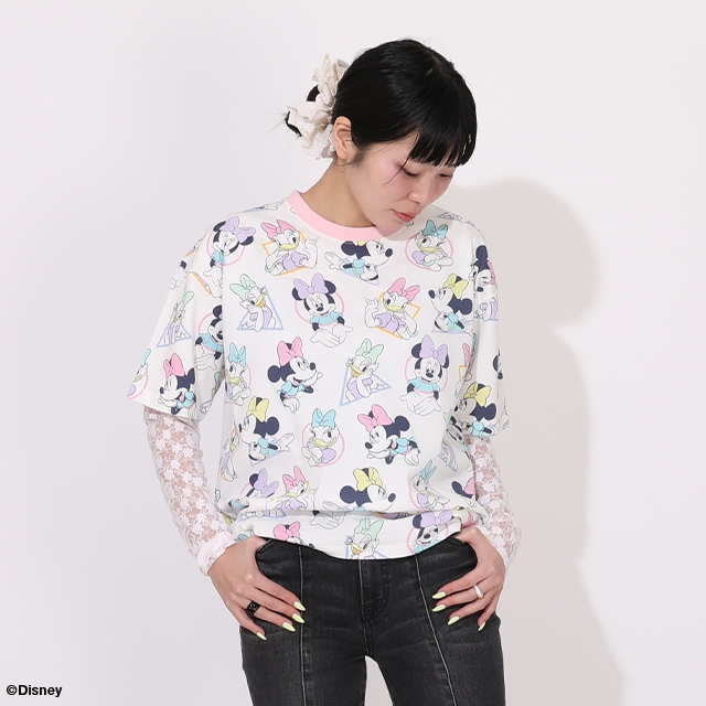 Disney（ディズニー） 親子ペア Tシャツ レディース メンズ ミッキー