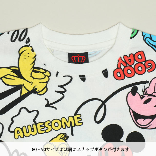 Disney（ディズニー） 親子ペア Tシャツ キッズ 綿100% ミニー