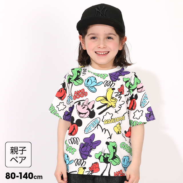 BABY DOLL ミッキーマウス Tシャツ 80 Disney（ディズニー） 親子ペア Tシャツ キッズ 綿100% ミニー