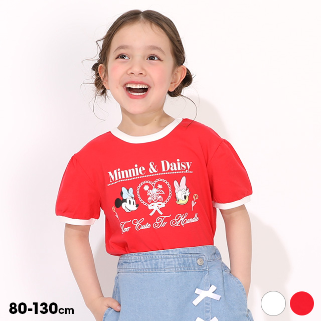 Disney（ディズニー） Tシャツ キッズ 綿100％ 子供服 女の子 バック