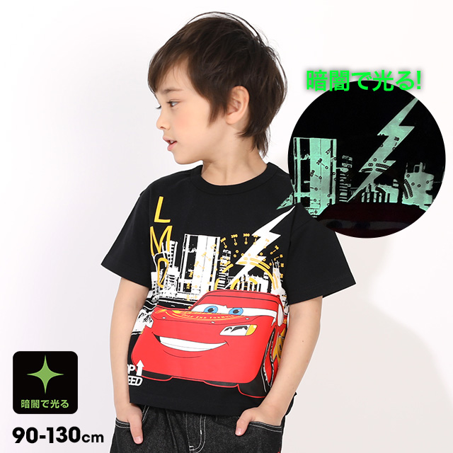 Disney（ディズニー） カーズ 子供服 Tシャツ 男の子 キッズ 半袖 綿