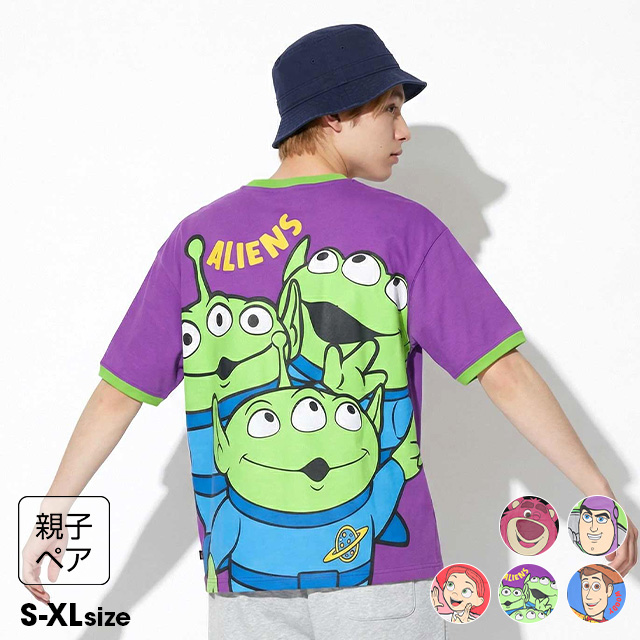Disney（ディズニー） 親子ペア Tシャツ トイストーリー 大人 綿100