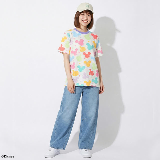 Disney（ディズニー） 親子ペア Tシャツ レディース トップス 半袖t