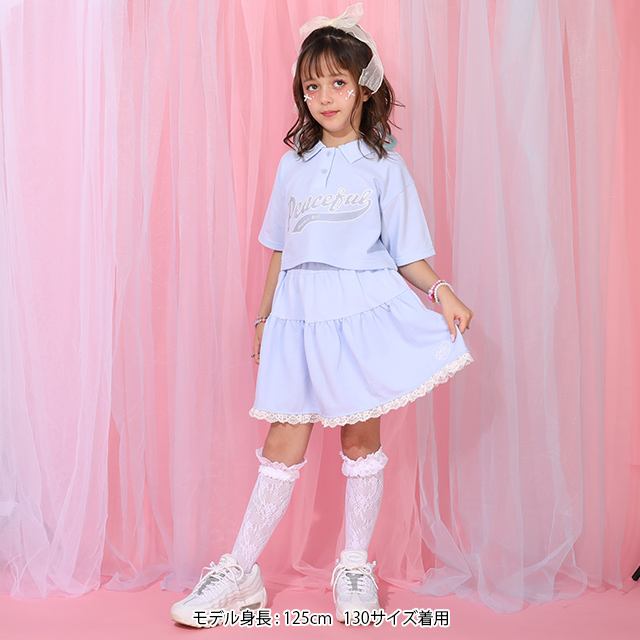 BABYDOLL キッズ服 セット まとめ売り　120〜130 35枚 BABYDOLL（ベビードール） ポロ×チュールスカート セットアップ キッズ