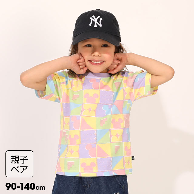 Disney（ディズニー） 親子ペア Tシャツ キッズ 半袖 女の子 男の子
