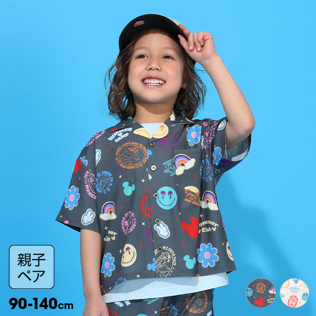 Disney（ディズニー） 親子ペア キッズ シャツ 子供服 女の子 半袖
