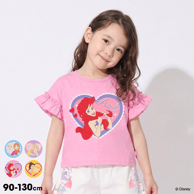 Disney（ディズニー） エルサ 子供服 Tシャツ 女の子 キッズ 半袖