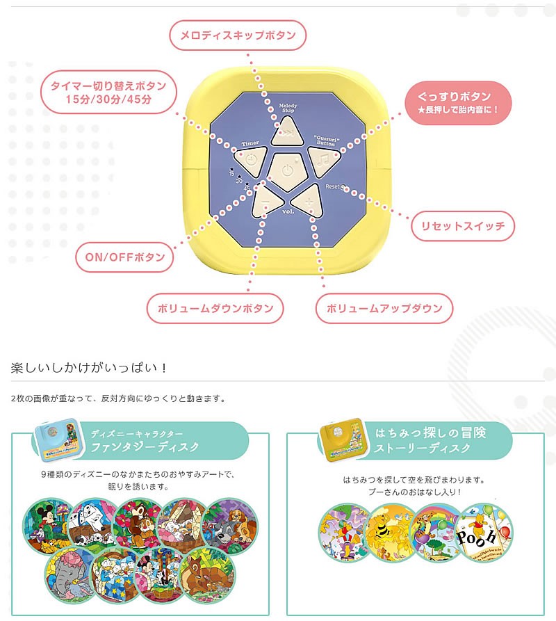 タカラトミー ディズニーキャラクター 天井いっぱい おやすみホームシアター ぐっすりメロディ b 常設 赤ちゃんフェア 通販 Yahoo ショッピング