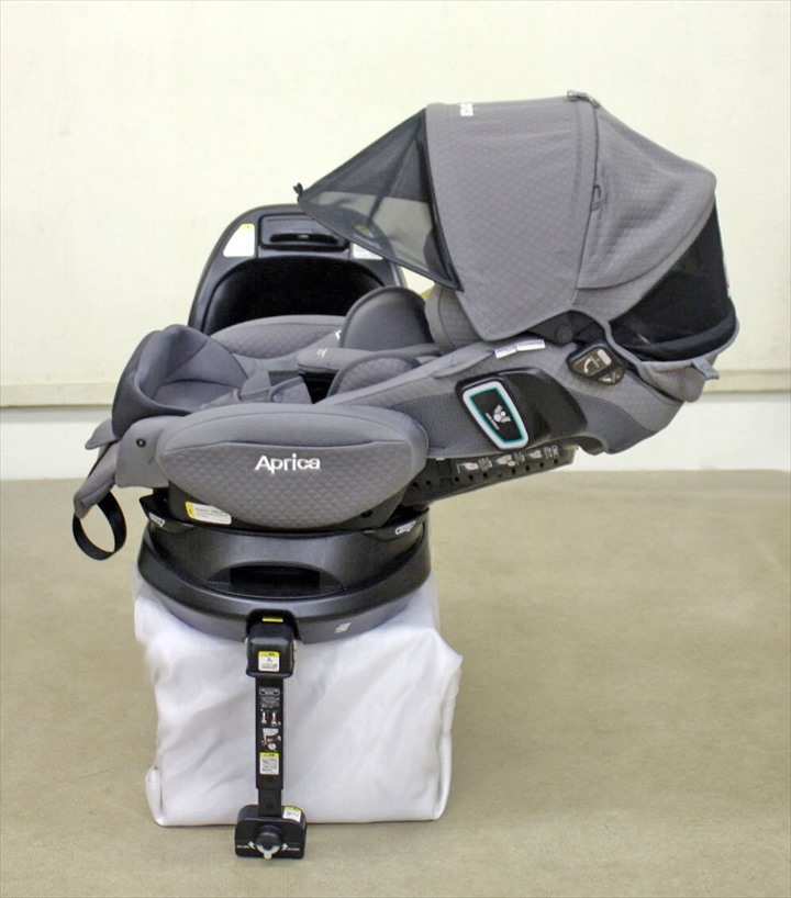 6ヵ月レンタル フラディア グロウ ISOFIX 360° セーフティ プレミアム アップリカ ベッド型チャイルドシート mm