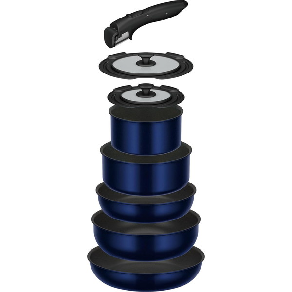 THERMOS (サーモス) フライパン8点セット KSD-8A-DR THERMOS サーモス ガス火専用 取っ手のとれるフライパン8点