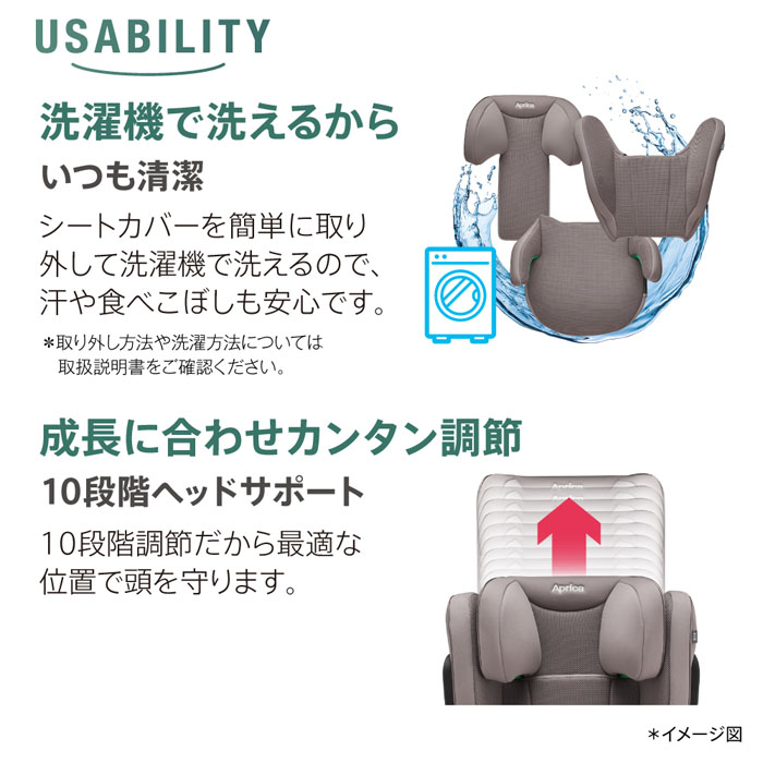 アップリカ Aprica ジュニアシート ライドクルー ISOFIX AB