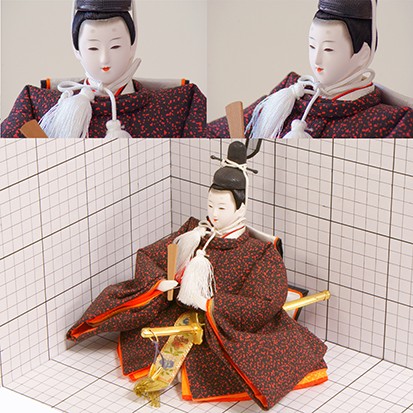 久月 久月の雛人形 親王官女五人飾り No1365 平安光匠作 【店頭展示品