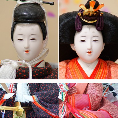 久月 久月の雛人形 親王官女五人飾り No1365 平安光匠作 【店頭展示品