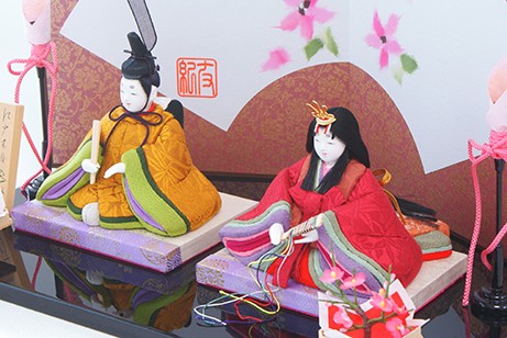 雛人形 親王飾り 貴宝雛124 ゆうき作 江戸木目込人形 【店頭展示品特価