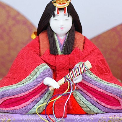 雛人形 親王飾り 貴宝雛124 ゆうき作 江戸木目込人形 【店頭展示品特価