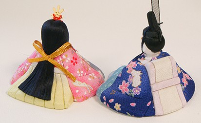 雛人形 小桜雛五人飾り(三段) 202 ゆうき作 江戸木目込人形 【店頭展示