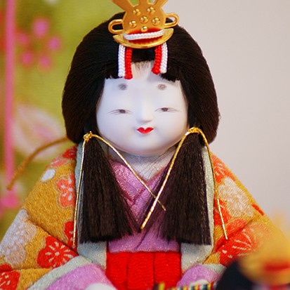 雛人形 小桜雛五人飾り204 ゆうき作 江戸木目込人形 【店頭展示品特価