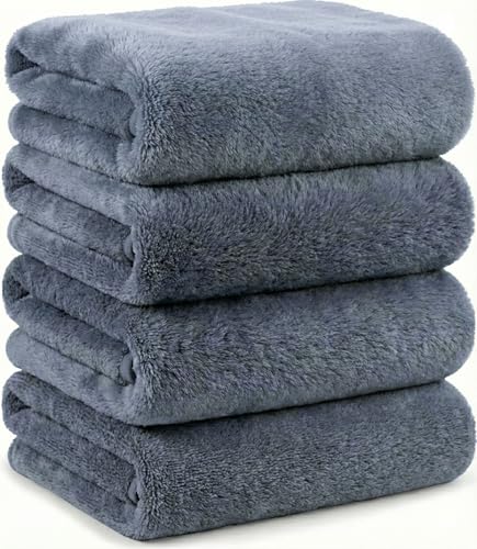 バスタオル Mofuwa セット 4枚 マイクロファイバー まとめ買い 速乾