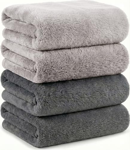 バスタオル Mofuwa セット 4枚 マイクロファイバー まとめ買い 速乾