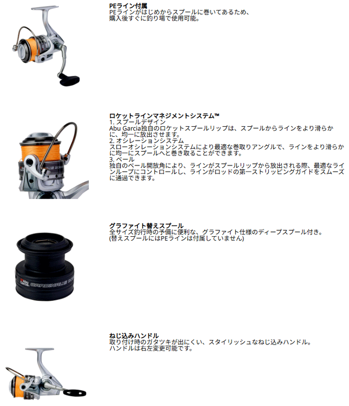 Abu Garcia（アブガルシア） 【在庫限りの特別価格】アブ カーディナル
