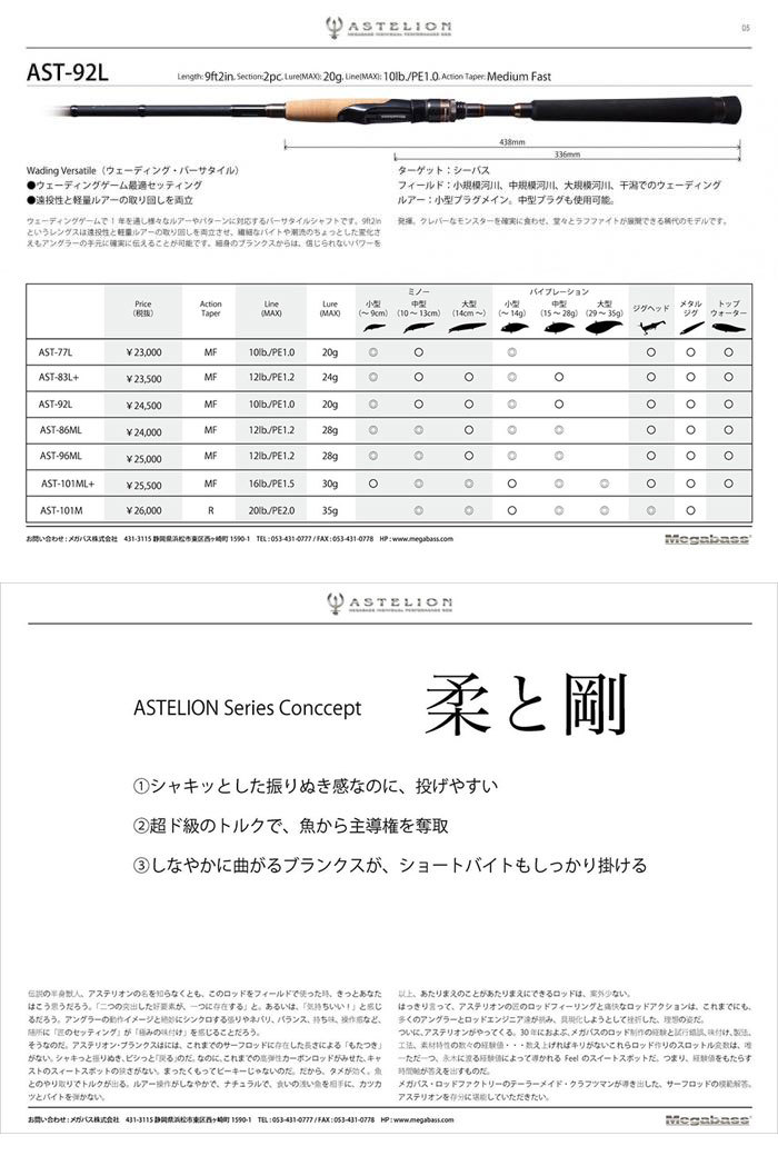 Megabass（メガバス） アステリオン AST-92L Megabass ASTELION