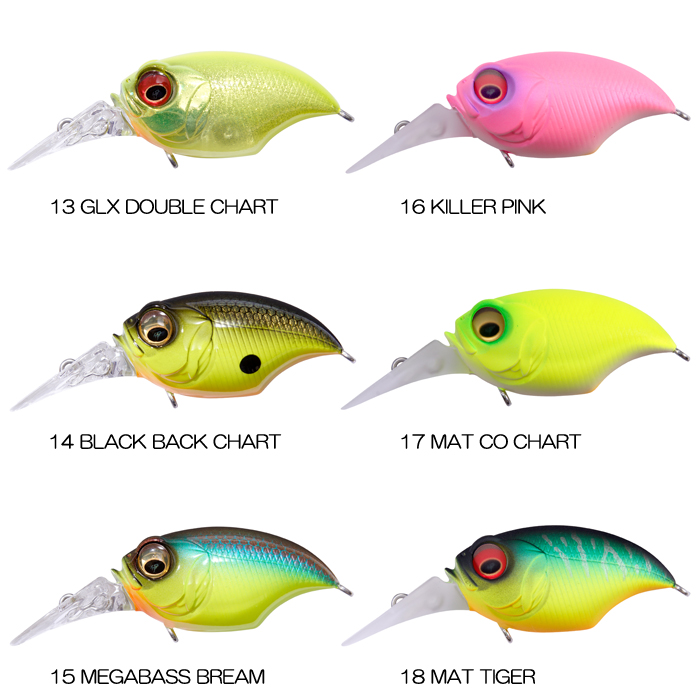 メガバス　MR-X グリフォン　6個セット Megabass 【全18色】メガバス グリフォン MR-X Megabass